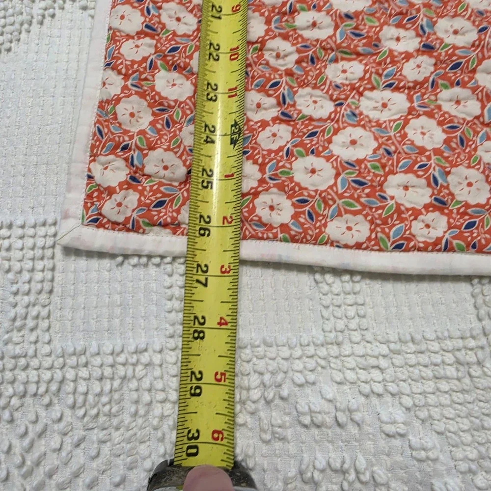 Pottery Barn Organic Cotton Euro 26x26 Pillow Shams Set Of 2 Floral